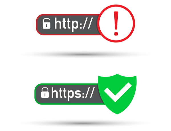 HTTP与HTTPS地址栏展示对比