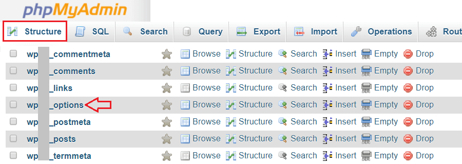 进入你的数据库
