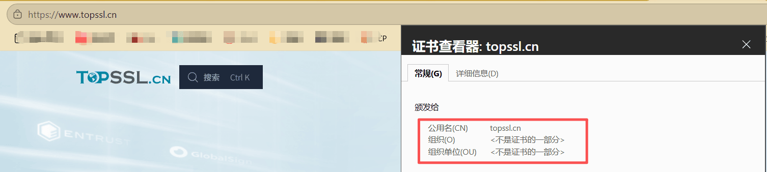 DV SSL证书安装后的展示