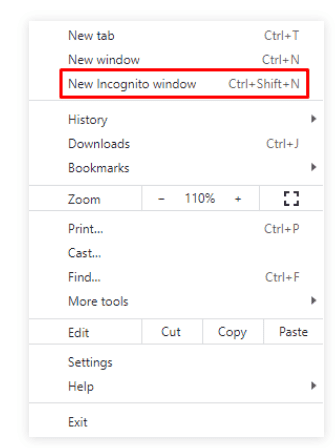 切换至隐身模式进行测试