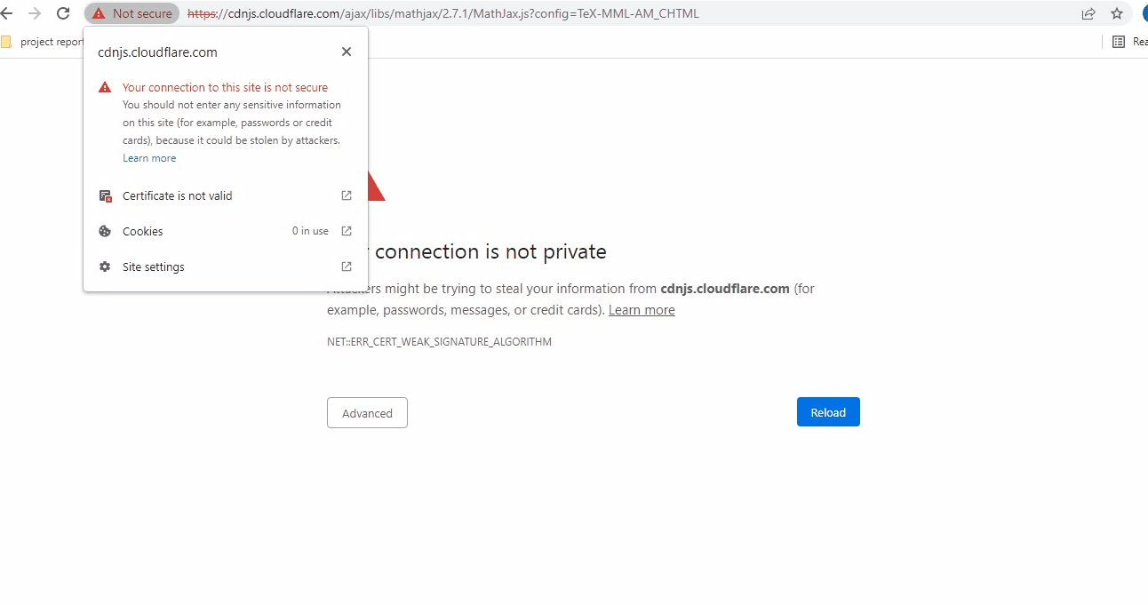 NET::ERR_CERT_WEAK_SIGNATURE_ALGORITHM错误图示1