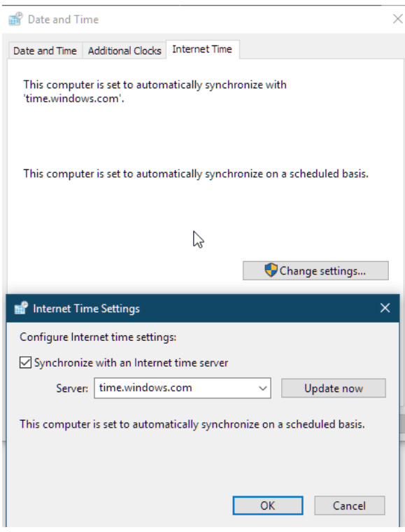 校准系统日期和时间