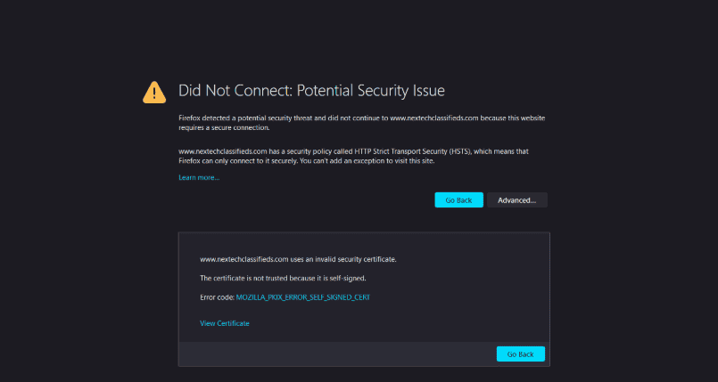 什么是 MOZILLA_PKIX_ERROR_OCSP_RESPONSE_FOR_CERT_MISSING 错误？