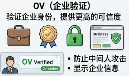 OV 证书是目前企业网站最常见的SSL类型示意图